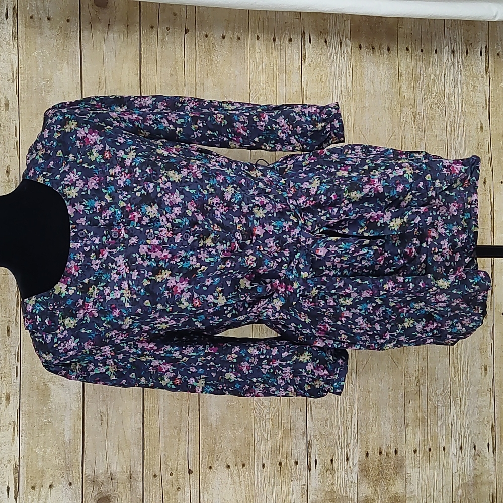 Anthropologie Fei Silk Floral Dress